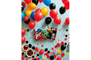 Lot de 20 Serviettes en Papier Ladybug™ – Thème Paris – 33 x 33 cm