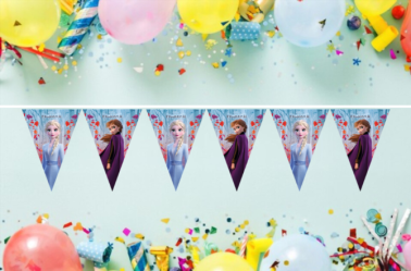 Guirlande fanion La Reine des Neiges 2 -  230 x 25 cm