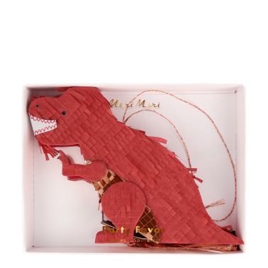 pinata dinosaure dans sa boite