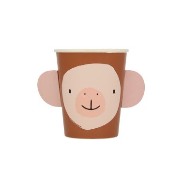 Gobelets Animaux de la Jungle – Lot de 8 – Meri Meri
