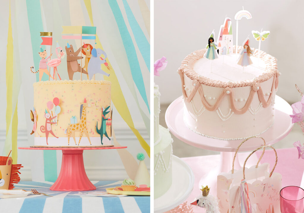 Gâteaux pour un anniversaire Parade des animaux et Princesse