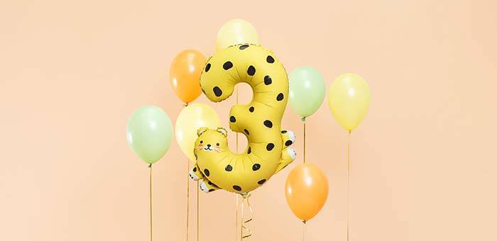 La fête d'anniversaire 3 ans : tous nos articles déco !